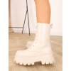 bezove workery s vysokou platformou K382beige 5