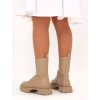 HNEDÉ WORKERY NA PLATFORME NS303 KHAKI 5