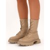 HNEDÉ WORKERY NA PLATFORME NS303 KHAKI 4