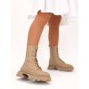 HNEDÉ WORKERY NA PLATFORME NS303 KHAKI 2