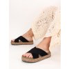 semisove damske slapky na platforme cierne LLDS016BLACK 3