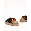 semisove damske slapky na platforme cierne LLDS016BLACK 6