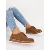semisove hnede damske poltopanky na platforme SCD9CAMEL 6
