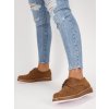 semisove hnede damske poltopanky na platforme SCD9CAMEL 5