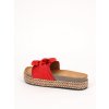 semisove damske slapky na platforme cervene LLDS017RED 6