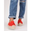 cervene semisove espadrilky na vysokej platforme damske SEZZ23RED 6