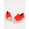 cervene semisove espadrilky na vysokej platforme damske SEZZ23RED 3