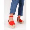 damske semisove espadrilkove sandale cervene SEZZ17RED 2
