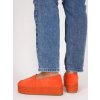 semisove oranzove damske espadrilky na vysokej platforme LT15ORANGW 3