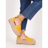 sandale na vysokej platforme OM5335YELLOW 3