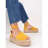 sandale na vysokej platforme OM5335YELLOW 1