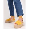 sandale na vysokej platforme OM5335YELLOW 2