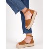 semisove damske sandale na platforme hnede SEZZ21CAMEL 4