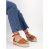 semisove damske sandale na platforme hnede SEZZ21CAMEL 1