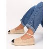 damske slamene espadrilky na platforme JEY6KHAKI 7