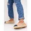 damske slamene espadrilky na platforme JEY6KHAKI 6