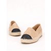 damske slamene espadrilky na platforme JEY6KHAKI 2