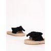 slapky na slamenej platforme JH115BLACK 1