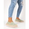 SEMIŠOVÉ DÁMSKE ESPADRILKY NA PLATFORME ZELENÉ