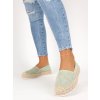 SEMIŠOVÉ DÁMSKE ESPADRILKY NA PLATFORME ZELENÉ