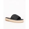 cierne slamene slapky na platforme T353Black 1