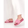 ruzove damske gumene slapky pasikave TCYS 16FUSHIA 5