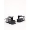 cierne damske gumene slapky pasikave TCYS 16BLACK 1