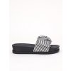cierne damske gumene slapky pasikave TCYS 16BLACK 3
