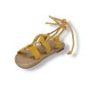 zlte damske semisove sandale snurovacie OM5353 8 YELLOW 4