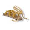 zlte damske semisove sandale snurovacie OM5353 8 YELLOW 5