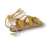 zlte damske semisove sandale snurovacie OM5353 8 YELLOW 7