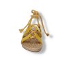 zlte damske semisove sandale snurovacie OM5353 8 YELLOW 3