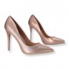 ROSE GOLD TRBLIETKAVÉ DÁMSKE LODIČKY LESKLÉ AH3 CHAMPAGNE 2