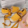 zlte espadrilky na viazanie OM245 9 2