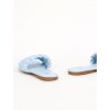 modre damske slapky prepletane T372BLUE 6