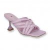 fialove damske slapky na tenkom podpatku T370PURPLE 2