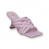 fialove damske slapky na tenkom podpatku T370PURPLE 3