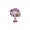 fialove damske slapky na tenkom podpatku T370PURPLE 8