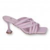 fialove damske slapky na tenkom podpatku T370PURPLE 1