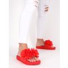 cervene damske slapky gumene CK88RED 4