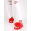cervene damske slapky gumene CK88RED 5