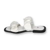 damske nizke slapky s remienkami JH167WHITE 6