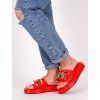 cervene slapky na platforme YES6916RED 7