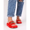 cervene slapky na platforme YES6916RED 4