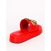 cervene slapky na platforme YES6916RED 2