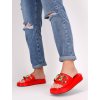 cervene slapky na platforme YES6916RED 6