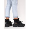 cierne clenkove damske tenisky so zapinanim na zips 205082BLACK 2