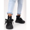 cierne clenkove damske tenisky so zapinanim na zips 205082BLACK 1