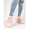 ruzove clenkove damske tenisky so zapinanim na zips 205082pink 1