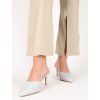 elegantne slapky na podpatku NF67grey 5